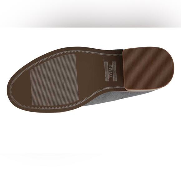 NEW Women's TOMS Lacy Bootie Forged Iron Grey Suede/Felt 5‎ $85 ankle boots Nice - Picture 3 of 16